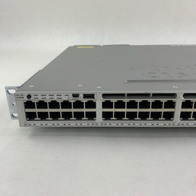 Cisco WS-C3850-48PW-S PoE+ 48-Port Network Switch Tested w/ C3850-NM-4-1G
