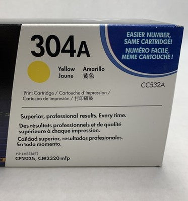 HP Laserjet 304A CC532A Yellow Print Cartridge Exp: June 2015