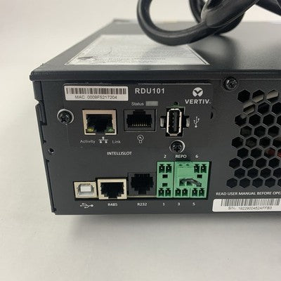 Vertiv GXT5-2000LVRT2UXL 2000VA UPS RDU101 Tested No Batteries Damaged Face