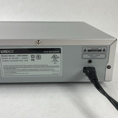 Lite-On LVW-5005A Dolby Digital Scan Progressive Compact DVD Recorder No Remote