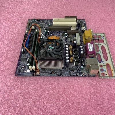 ECS SIS-730 Motherboard AMD Duron 1.3GHz 384MB RAM w/Shield Purple MB