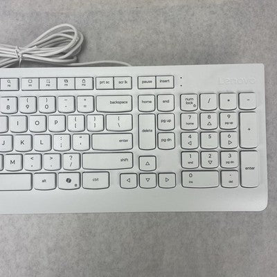 Lenovo EKB-536A USB Wired Keyboard White