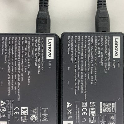 Lenovo ADL135NCC2A SA10E75849 135W AC Adapter Charger Square Slim Tip Lot of 2x