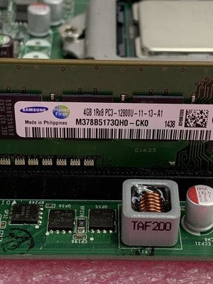 Dell Optiplex 790 USFF Motherboard Intel Core i5-2400S 2.5GHz 4GB RAM 1 Stick