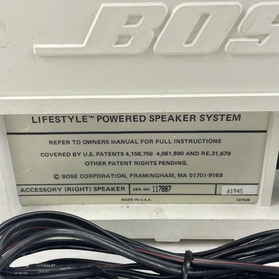 Bose Lifestyle Powered Speaker System Accessory Right Speaker