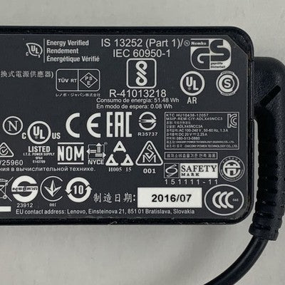 Lenovo ADLX45NCC3A Small Barrel AC Adapter 20V 2.25A 45W 01FR000 Lot of 10x
