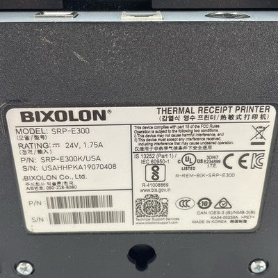 Bixolon SRP-E300 Missing Dead Pixels On Print Head Tested For Parts