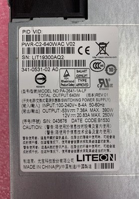 LiteOn PA-2641-1A-LF 640W Server Power Supply Lots of 2