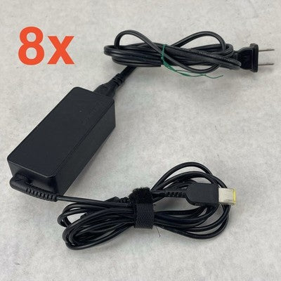 Lenovo ADLX45NDC2A 45W ThinkPad Laptop Charger Square Tip 20V 2.25A Lot of 8