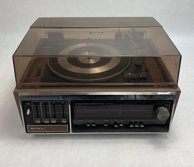 Sony HP-310 Turntable Stereo Music System - Works Needs New Stylus