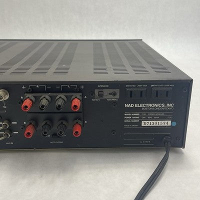 Nad 7130 Stereo Receiver AM/FM Phono /CD Input Tested For Parts or Repair