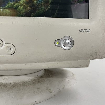 Compaq MV740 17" VGA CRT Monitor Tested Working No Power Cord