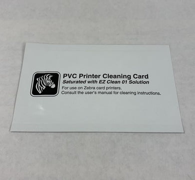 Zebra 800104-001 PVC Printer Cleaning Card for Zebra Card Printers (Lot of 13)