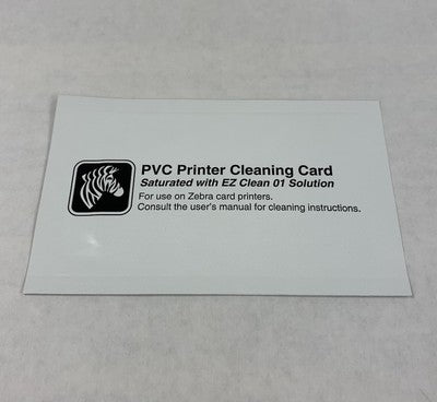 Zebra 800104-001 PVC Printer Cleaning Card for Zebra Card Printers (Lot of 13)