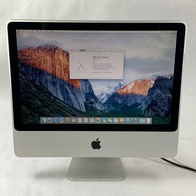 Apple iMac A1224 2007 Aluminum 20" 2.4GHz Core 2 Duo 4GB RAM 320GB HDD os10.11.6