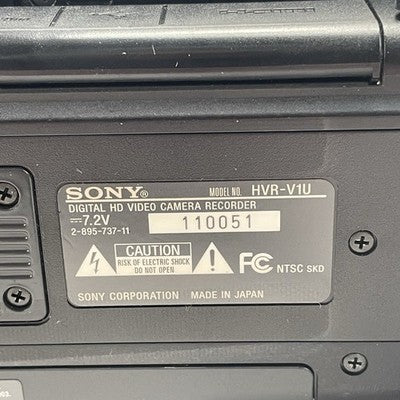 Sony HVR-V1U 3-CMOS 1080i MiniDV HDV Camcorder Tested No Battery No Power Cord