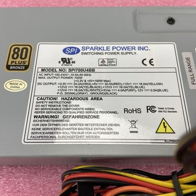 Sparkle SPI700U4BB-B204 700W 80 Plus Bronze Power Supply
