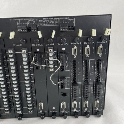 IRP System 41 DJ-4100A Voice-Matic Audio Modular Matrix Mic Mixer w/ 8 Cards