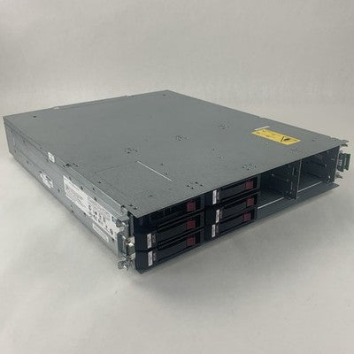 HP StorageWorks MSA2000 Array 2x AJ751A Controller 2x PSU 6x Caddies No HDDs
