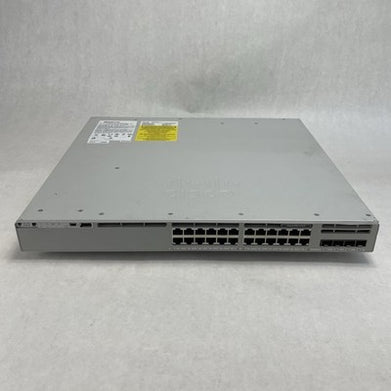 Cisco C9300L-24T-4G-E V01 Switch Damaged Bezel/Chassis Tested and Reset