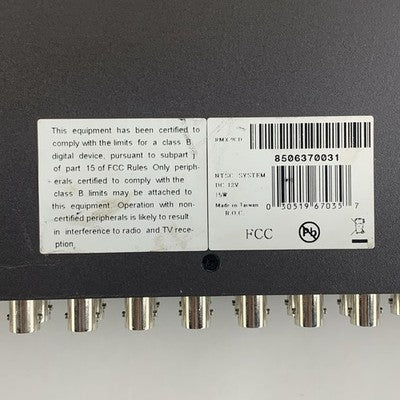 Speco Tech RMX-9CD 9 Channel Multiplexer Tested Factory Reset