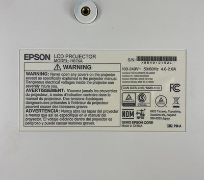 Epson BrightLink Pro 1470Ui H876A LCD Laser Projector No Remote - Green Flicker