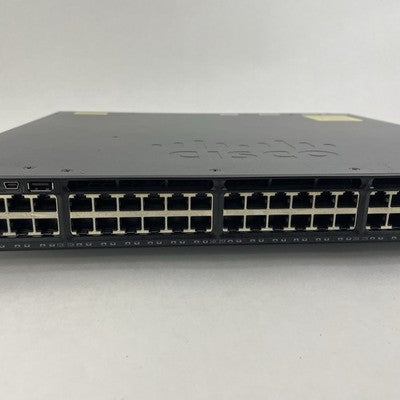 Cisco WS-C3650-48PS V05 48-Port PoE+ Switch 1x PSU Tested Reset