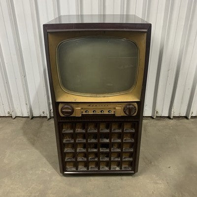 Admiral 17K12 1951 Television TV Not Operational Bakelite Shell Rusted