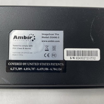 Ambir DS490-3 ImageScan Pro 490i Document and ID Scanner - Tested