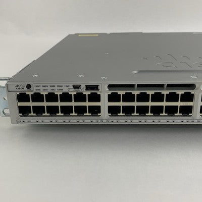 Cisco WS-C3850-48PW-S V07 PoE+ 48-Port Network Switch Tested w/ C3850-NM-4-1G