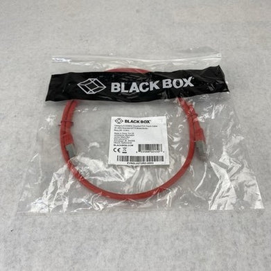 Black Box EVNSL0272RD-0003 CAT6 250MHz Shielded PVP Patch Cable (Lot of 6)