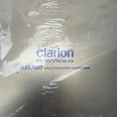 NOS Clarion Provideo MSS7100 Multi Source Switcher Untested Open Box