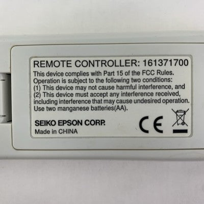 Epson 161371700 Projector Remote Control - Replacement - Untested - Lot of 2