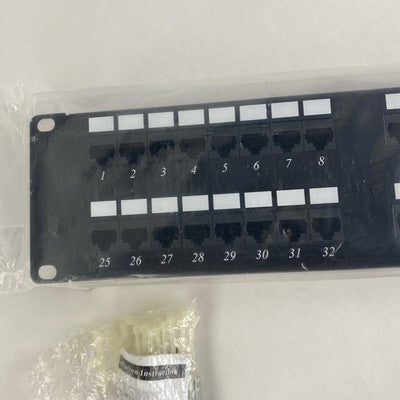 48 Port Cat 6 patch Panel Open Box Sealed Panel