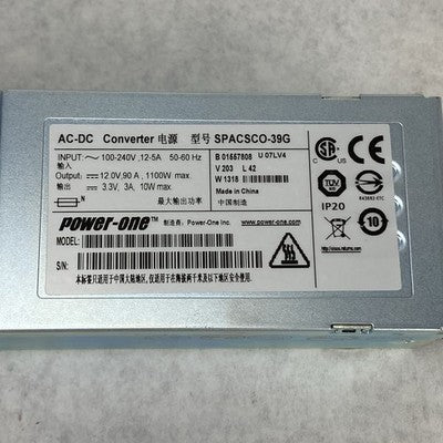 Power-One SPASCO-39G 1100W Server Power Supply Power Tested