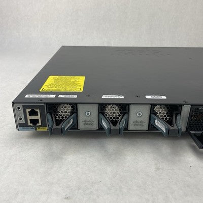 Cisco WS-C3650-48PS-S V05 48-Port PoE+ Switch 1x PSU No Rack Ears Tested Reset