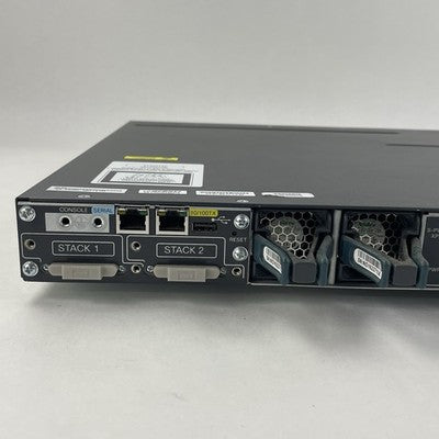 Cisco WS-C3750X-48PF-S 48 Port PoE Tested Reset
