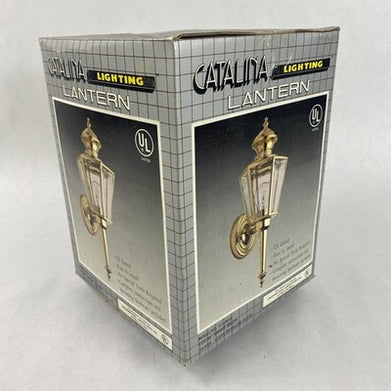 Catalina 414BOZI Lighting Lantern Bright Brass Color