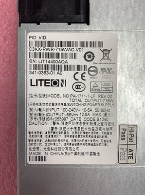 LiteOn PA-1711-LF 715W Switching Power Supply