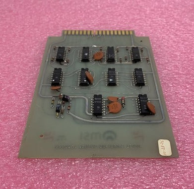 MSI Vintage 1975 Manual Switch Buffers & Logic 24866 Micromedic Card