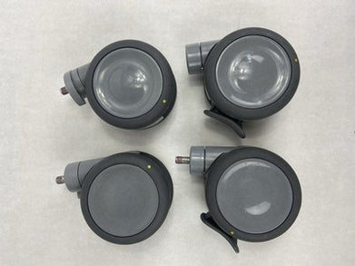 5" Medical Grade Swivel Casters - Set of 4 - 2 with Brake Feature