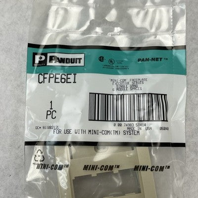 Panduit CFPE6EI MINI-COM Face-Plate Executive Series 6 Module Spaces Lot of 10