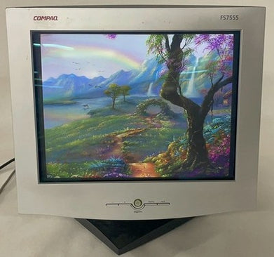Compaq Color VGA CRT 16" Monitor FS7555 HSTND-1P02 For Parts
