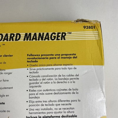Fellowes 93801 Premium Underdesk Keyboard Manager
