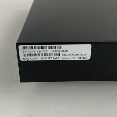 HPE JL385A OfficeConnect 24-Port PoE Managed Gigabit Switch Tested Reset