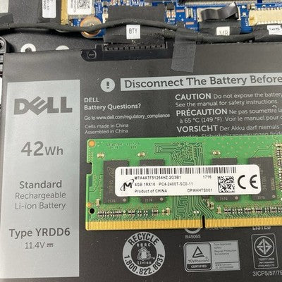 Dell Latitude 3500 15.6" i5-8265U 1.60GHz 4GB RAM NO SSD/OS/AC