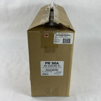 PR1MA PR-10XLRK-FL 10µl XL Clear Racked PR1MA Barrier Tips Case -4800 Total Tips