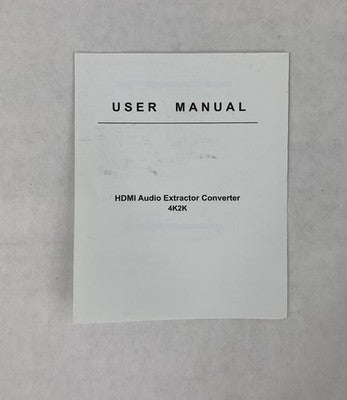 Musou HDMI To HDMI + Audio 4K x 2K 2160P Converter