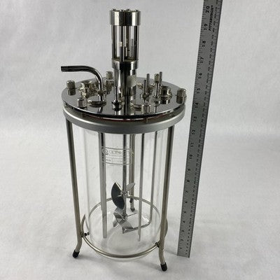 Sartorius Applikon -1/0.5 Barg 5L Liter Glass Vessel Bioreactor