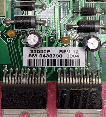 Zebra 33052 / 33050P Rev 12 Power Supply Board for 105SL Thermal Label Printer